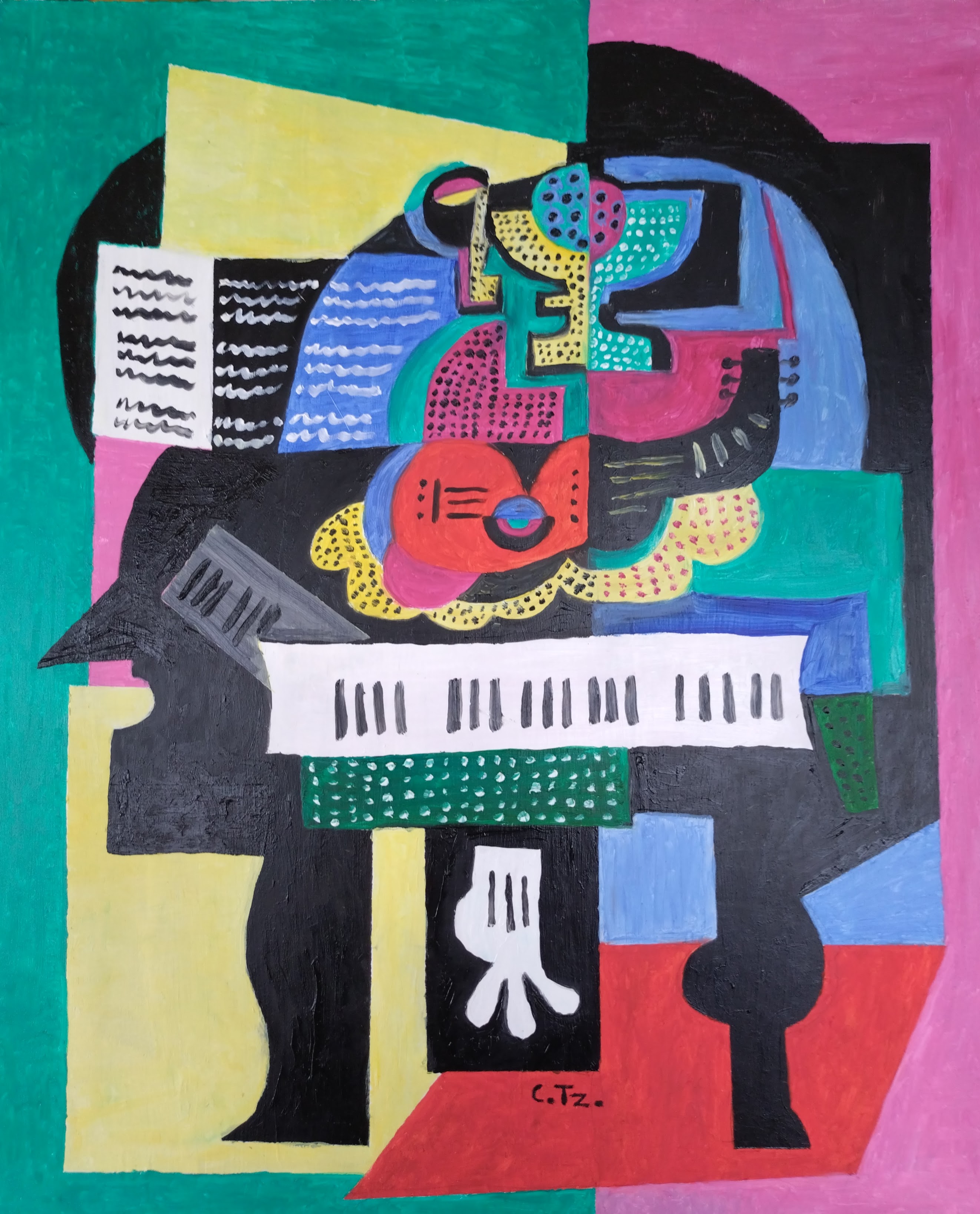 Piano gitarr frukt